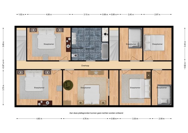 Floorplan - Noordstraat 28, 4521 BX Biervliet